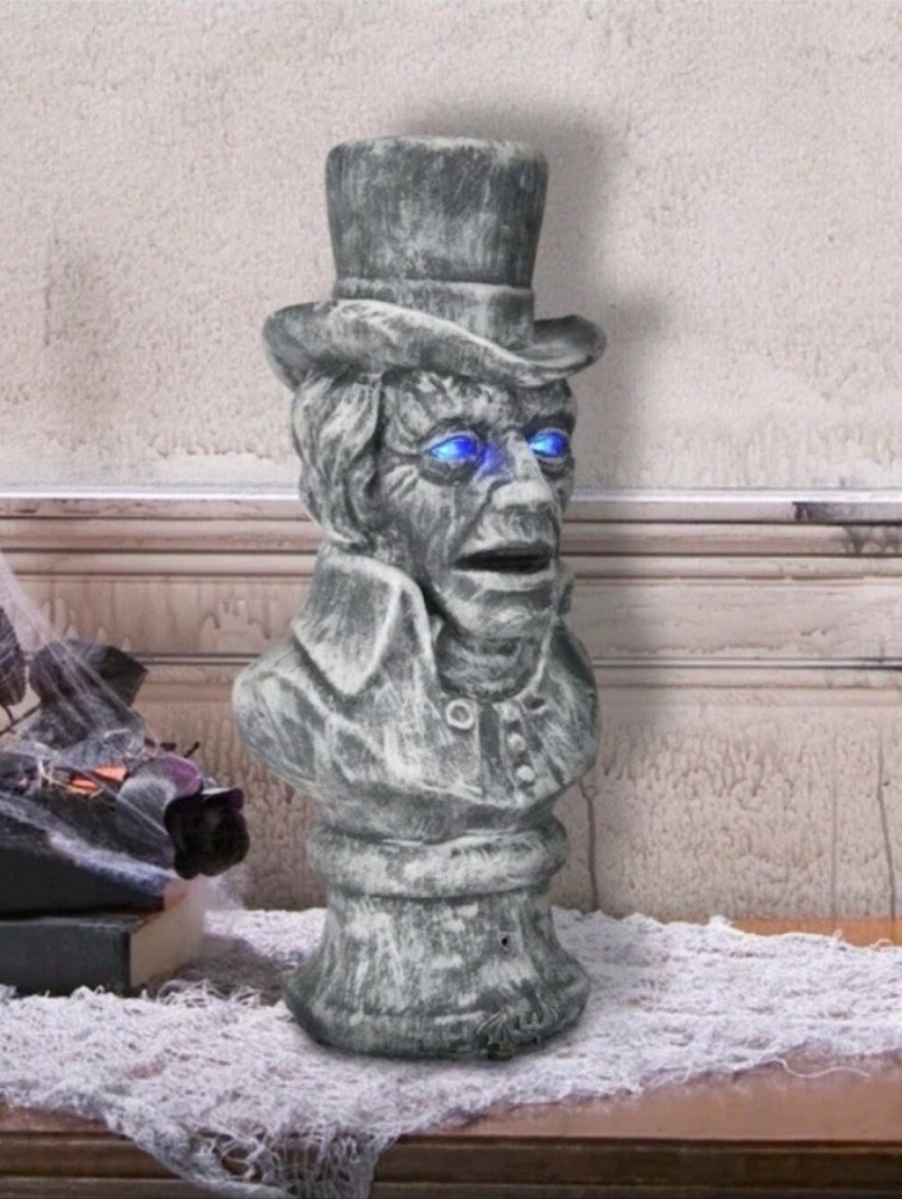 Holiday Living 12in Talking Zombie Bust